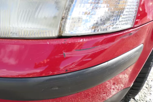 VW Passat 3B Stoßstange vorne Frontstoßstange Stoßfänger rot LY3D + Grill (177565)