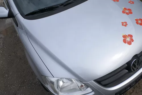 VW Fox 5Z Motorhaube Klappe vorn vorne Haube silber LA7W (177664)