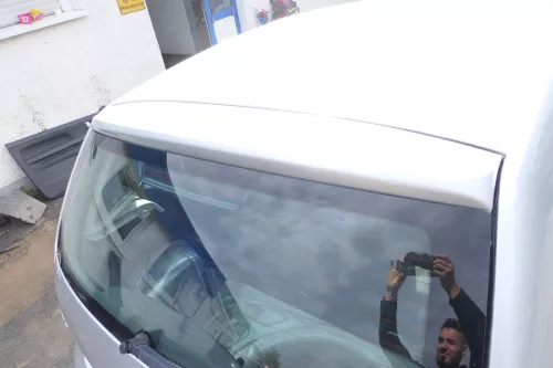 VW Fox 5Z Heckklappe Kofferraumklappe Klappe hinten + Scheibe silber LA7W (177669)