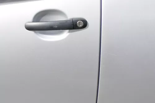 VW Fox 5Z Tür vorne links Fahrertür silber LA7W (177671)