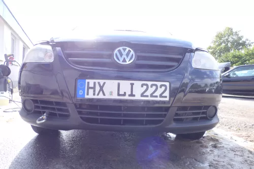 VW Fox 5Z Stoßstange vorne Stoßfänger schwarz LC9Z mit Grill (177679)