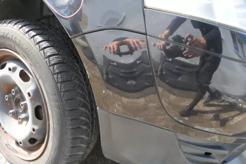 VW Fox 5Z Stoßstange vorne Stoßfänger schwarz LC9Z mit Grill (177679)