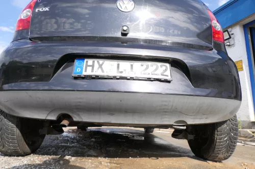 VW Fox 5Z Stoßstange hinten Stoßfänger schwarz LC9Z Heckstoßstange (177685)