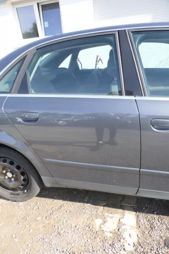 Audi A4 B6 8E Rahmen + Türblatt Tür hinten rechts grau LX7Z   Limousine (177703)