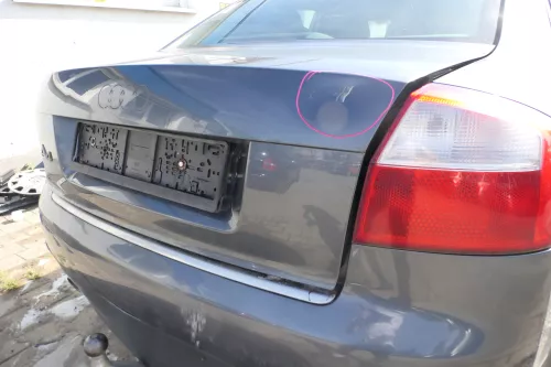 Audi A4 B6 8E Limousine Limo Heckklappe Klappe hinten grau LX7Z  - DELLE !!! (177728)