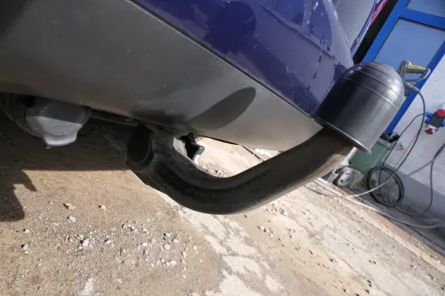 Touran 1T Stoßstange hinten Heckstoßstange Stoßfänger blau LB5N - PDC Einparkh (177790)