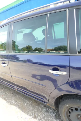 VW Touran 1T 1T3 Tür hinten links blau LB5N - ohne Anbauteile (177792)