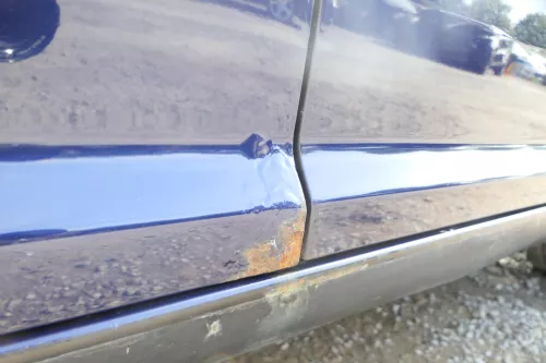 VW Touran 1T 1T3 Tür vorne links Fahrertür blau LB5N -OHNE Anbauteile    ROST (177801)