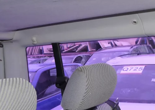 VW T4 D-Säulen Verkleidung links hinten oben grau Abdeckung Caravelle Multivan