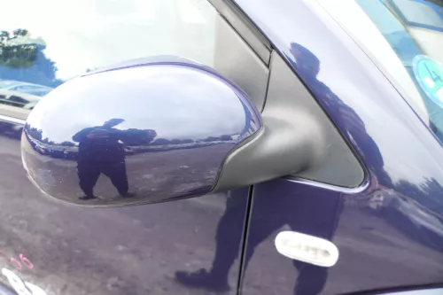 VW New Beetle elektrischer Spiegel Außenspiegel rechts blau LG5T