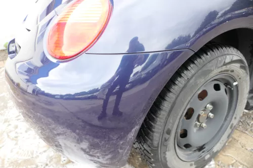 VW New Beetle 9C Stoßstange hinten Stoßfänger blau LG5T Heckstoßfänger (178018)