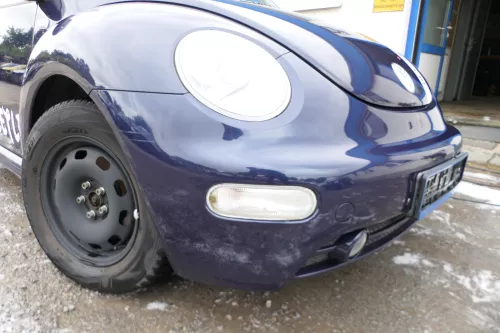 New Beetle 9C Stoßstange vorne Stoßfänger vorn blau LG5T mit Nebelscheinwerfer (178021)