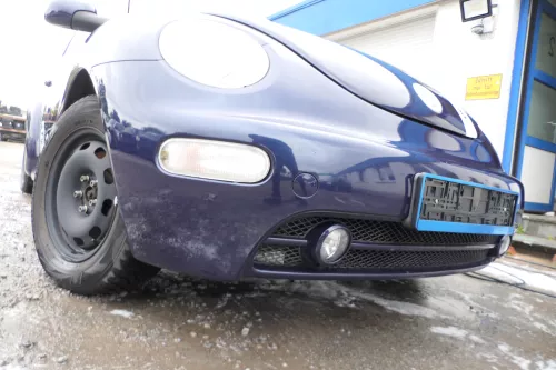 New Beetle 9C Stoßstange vorne Stoßfänger vorn blau LG5T mit Nebelscheinwerfer (178021)