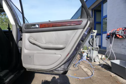 4x A6 4B Türverkleidung Verkleidung Tür vorne hint links rechts Leder grau swing (178118)