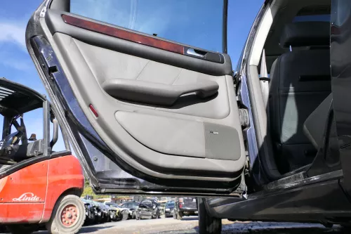 4x A6 4B Türverkleidung Verkleidung Tür vorne hint links rechts Leder grau swing (178118)