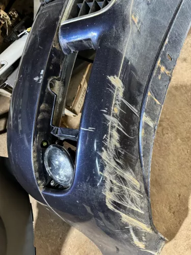 Audi A6 4B Frontstoßstange Stoßstange vorne Stoßfänger blau LZ5L Facelift (178126)