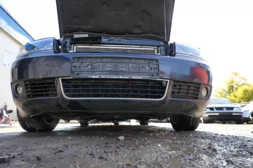 Audi A6 4B Frontstoßstange Stoßstange vorne Stoßfänger blau LZ5L Facelift (178126)