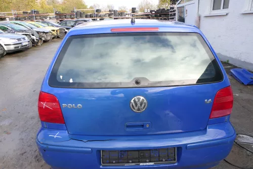 Polo 6N2 Heckklappe Klappe hinten Kofferraumklappe blau LW5Z Scheibe