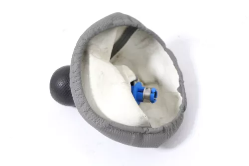 VW Lupo Polo 6N2 Schaltknauf Schaltsack Schaltung Schaltknüppel grau (178384)