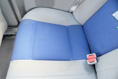 Polo 6N 6N2 Sitz Sitze hinten Rückbank Kopfstützen Lehne klappbar teil grau blau (178385)