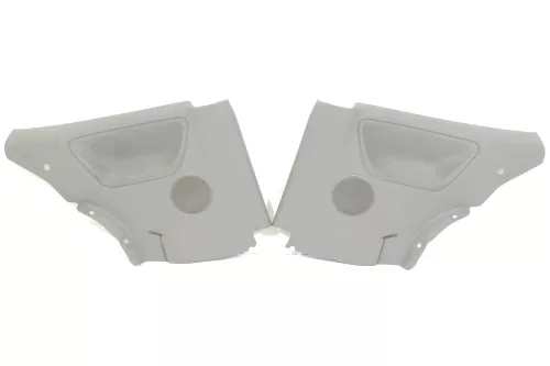 2x Polo 6N2 Verkleidung Seite hinten links + rechts  2/3-Türer GRAU für Lautspre (178395)