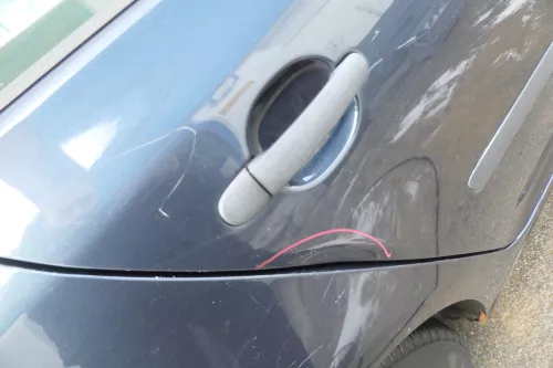 VW Golf 5 V 1K Tür  Türrahmen Türblatt hinten rechts 4/5-Türer blau LC5F (178502)