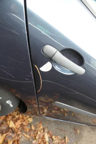 VW Golf 5 V 1K Tür  Türrahmen Türblatt hinten rechts 4/5-Türer blau LC5F (178502)