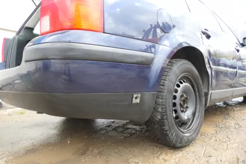 VW Passat 3B 3B5 Kombi Stoßstange hinten Heckstoßstange Stoßfänger blau LN5Y (178576)