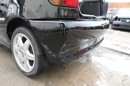 VW Polo 6N Stoßstange hinten breite Styling XXL Heckstoßstange schwarz L041 (178660)