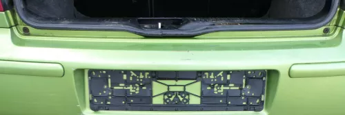 VW Polo 6N2 Stoßstange hinten Heckstoßstange Stoßfänger grün LA6M (178736)