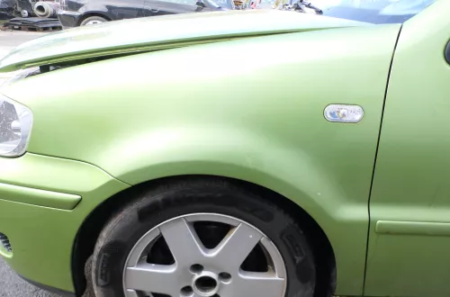 VW Polo 6N2 Kotflügel vorne links grün LA6M (bis auf den Schweller)