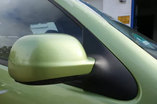 VW Polo 6N2 elektrischer Spiegel Außenspiegel rechts außen grün LC6M