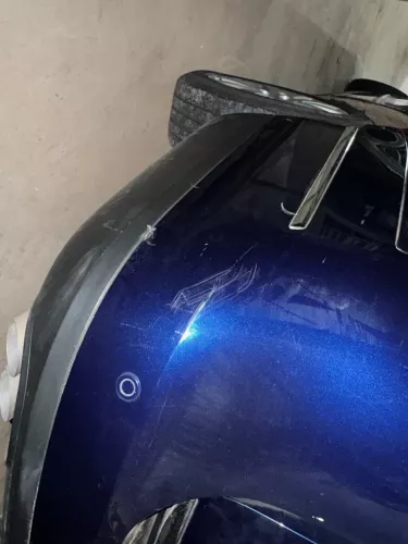 Passat 3C Kombi Stoßstange hinten Heckstoßstange Stoßfänger blau LD5Q PDC (178951)