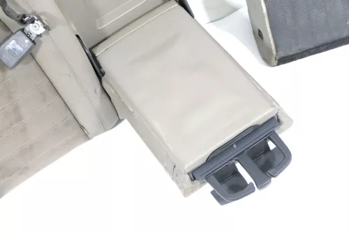 VW Passat 3C Kombi Sitz Rückbank Rücksitzbank Sitze Leder Lehne latte macchiato (179149)
