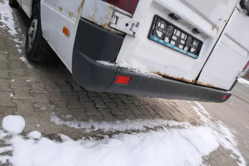 VW LT 35 2D Stoßstange hinten Frontstoßstange schwarz Träger (179202)