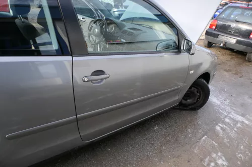 Polo 9N 9N3 Tür vorne rechts Beifahrertür 2/3-Türer grau LD7W -ohneAnbauteile (179417)