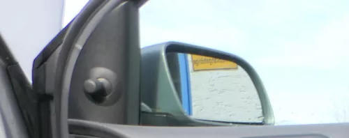 VW Polo 9N 9N3 manueller Spiegel Außenspiegel rechts vorne grau LD7W (179419)