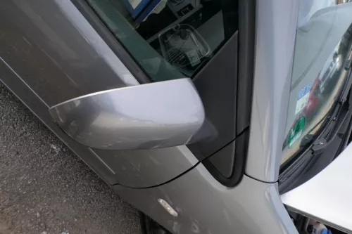 VW Polo 9N 9N3 manueller Spiegel Außenspiegel rechts vorne grau LD7W (179419)