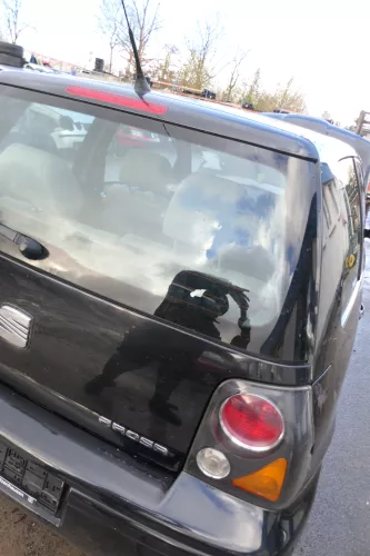 Seat Arosa 6H Stoßstange hinten schwarz L041 Faceliftmodell Heckstoßstange (179462)