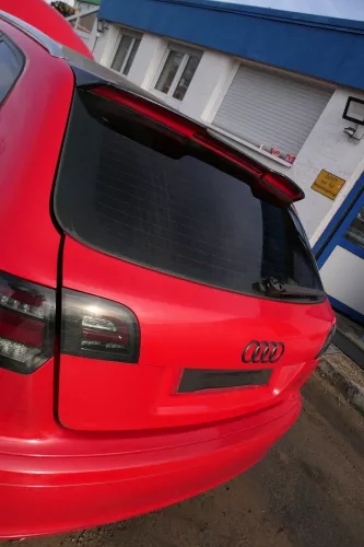 Audi A3 8P Stoßstange Stoßfänger hinten 4/5-Türer rot LY3J - Doppelrohr (179494)