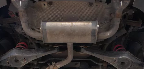 VW Golf 5 A3 8P Auspuff Edelstahl hinten Sportauspuff (GT GTI) Doppelrohr (179510)