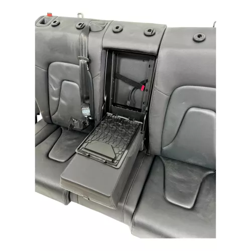 A4 8K B8 Sitz Rückbank Rücksitzbank hinten 3-Punkt-Gurt schwarz soul Leder (179624)