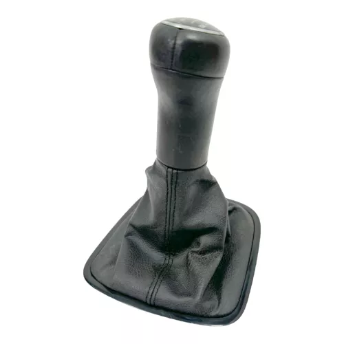 Polo 6R 6C Schaltknauf Schaltsack Schaltung Schaltknüppel Leder schwarz 5-Gang (179673)
