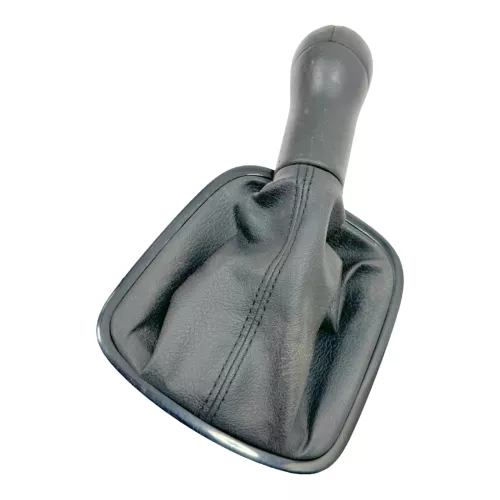 Polo 6R 6C Schaltknauf Schaltsack Schaltung Schaltknüppel Leder schwarz 5-Gang (179673)