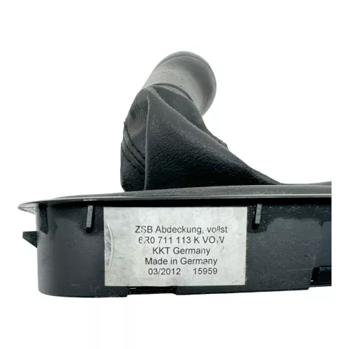 Polo 6R 6C Schaltknauf Schaltsack Schaltung Schaltknüppel Leder schwarz 5-Gang (179673)