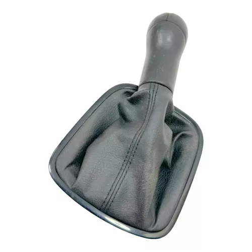 Polo 6R 6C Schaltknauf Schaltsack Schaltung Schaltknüppel Leder schwarz 5-Gang (179673)