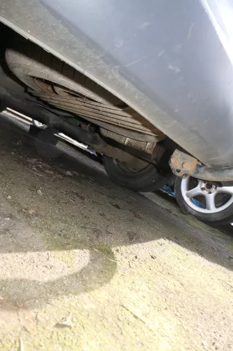 VW Caddy 2K Stoßstange hinten Heckstoßstange Stoßfänger grau graphit nicht lack (179722)