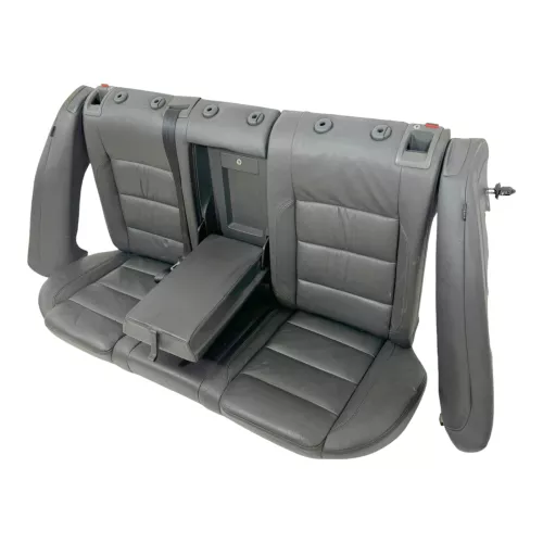 VW Jetta 1K Sitz Rückbank Rücksitzbank Sitze Leder Lehne anthrazit (179761)