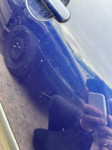 VW Polo 9N 9N3 Tür hinten rechts 4/5-Türer blau LB5N - ohne Anbauteile (180032)