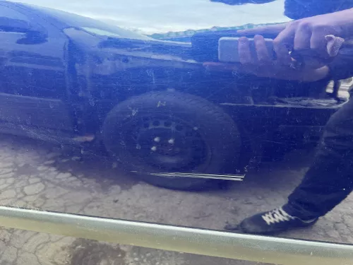 VW Polo 9N 9N3 Tür hinten rechts 4/5-Türer blau LB5N - ohne Anbauteile (180032)